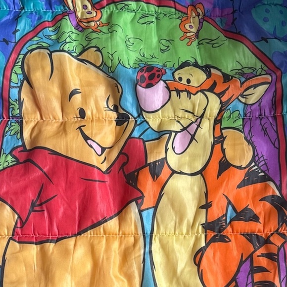 VTG '90s Disney Winnie the Pooh Tigger Best Friends Sleeping Bag - Picture 3 of 5